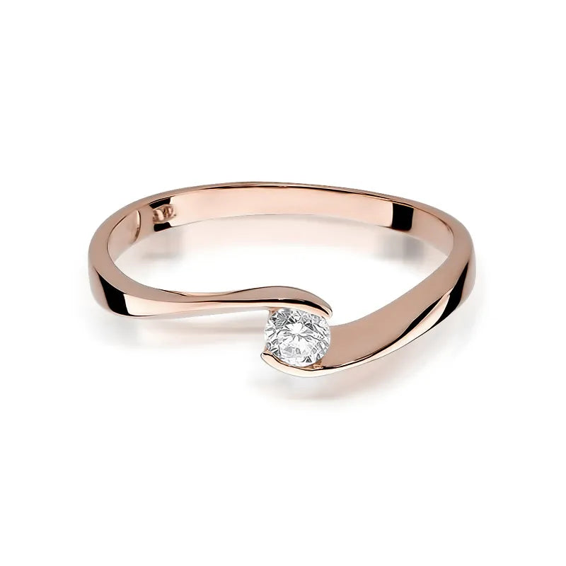 Gold Ring with 0.13ct Diamond