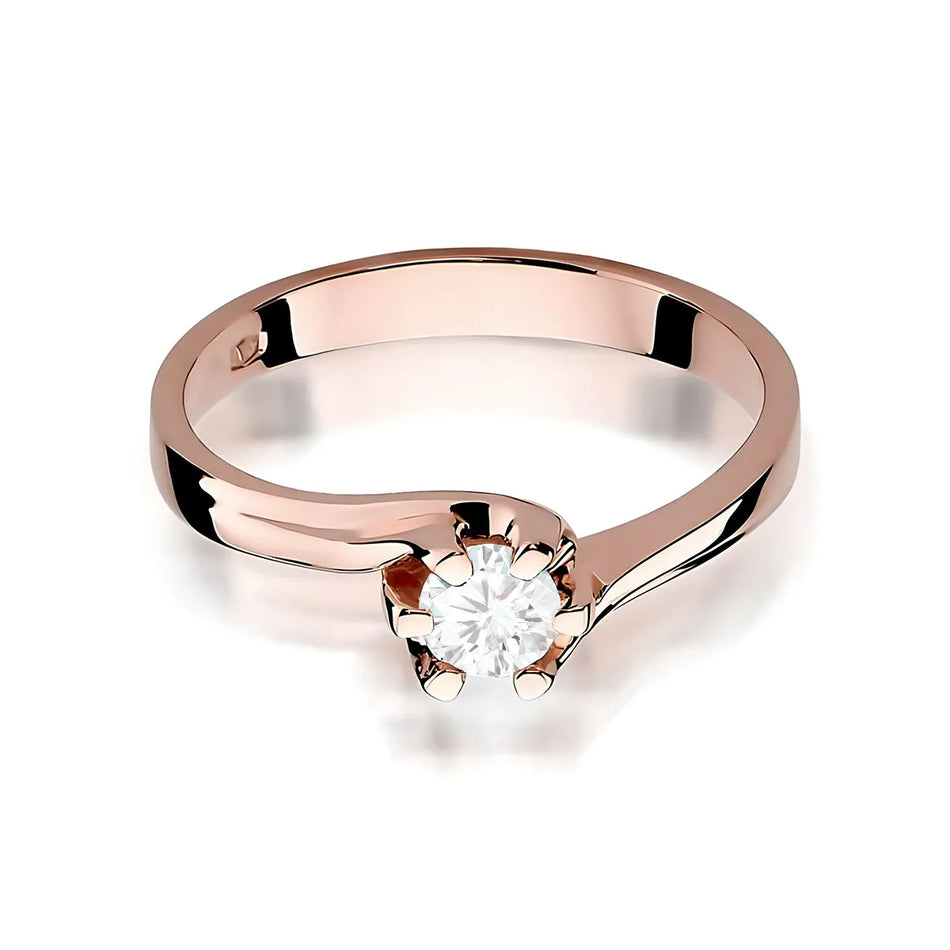 Gold Ring with 0.30ct Diamond
