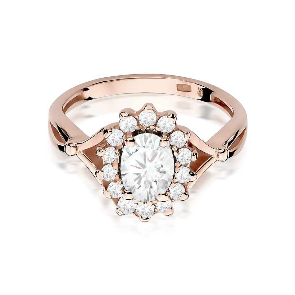 Zlatý prsten s 0,70 ct a 0,28 ct laboratorně pěstovanými diamanty