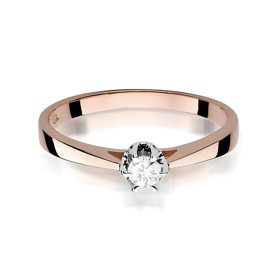 Gold Ring with 0.12ct Diamond