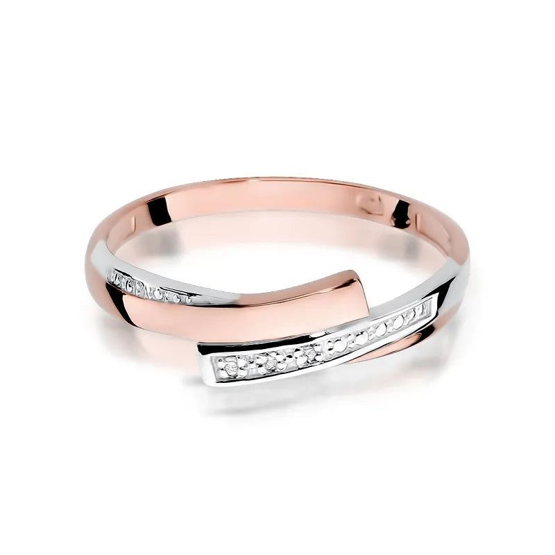 Gold Ring with 0.015ct Diamonds