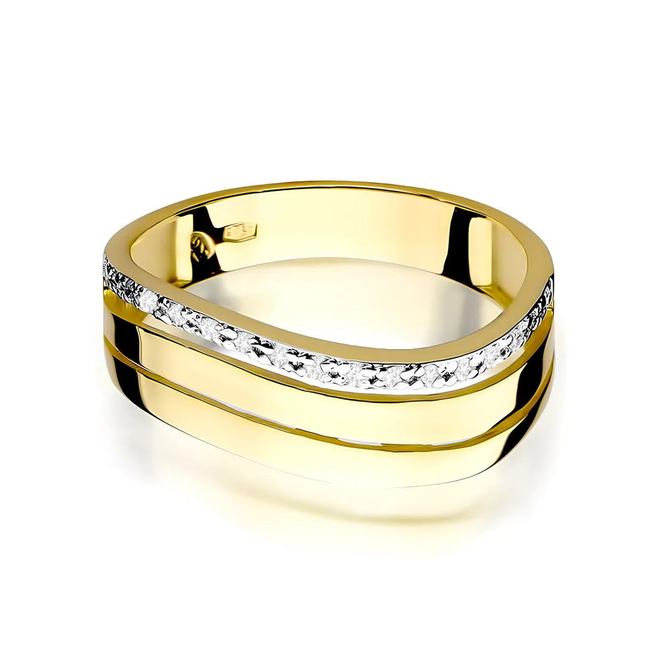 Gold Ring with 0.085ct Diamonds