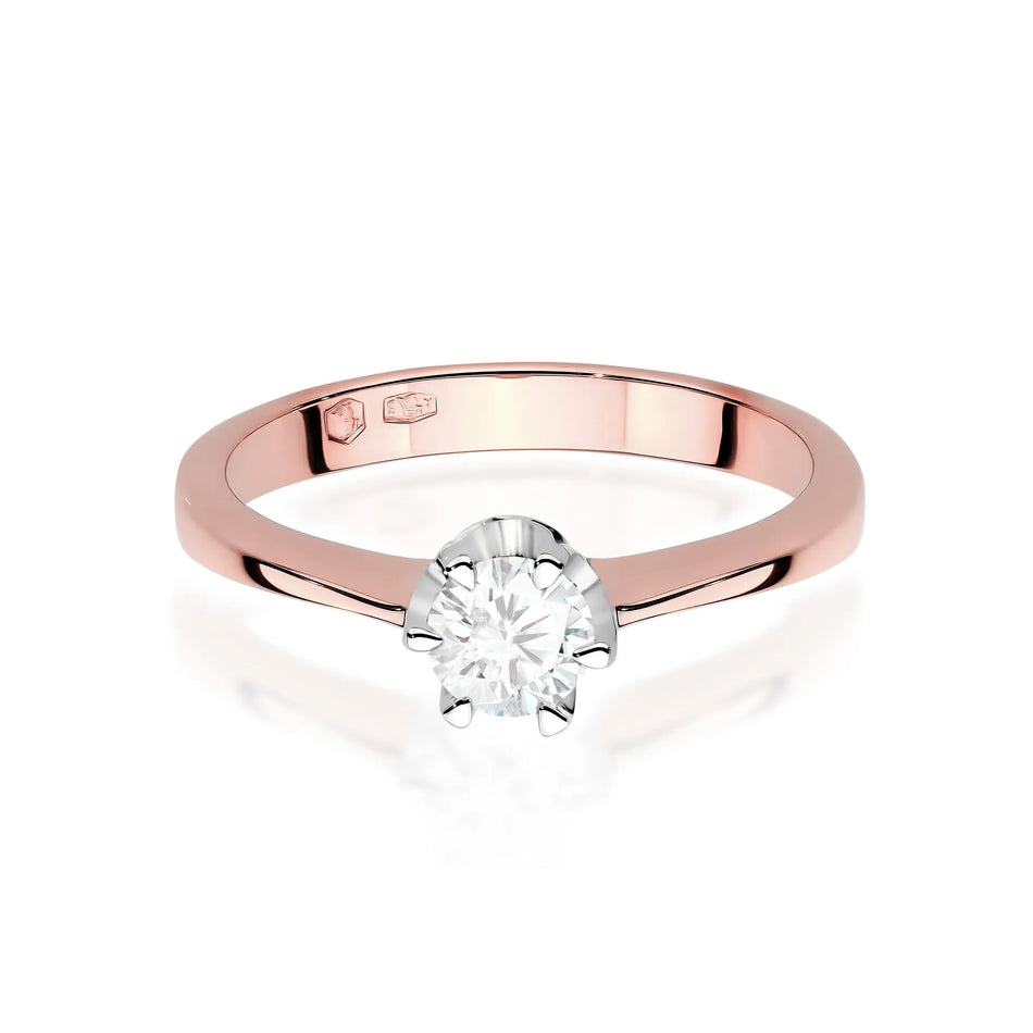 Gold Ring with 0.25ct Diamond