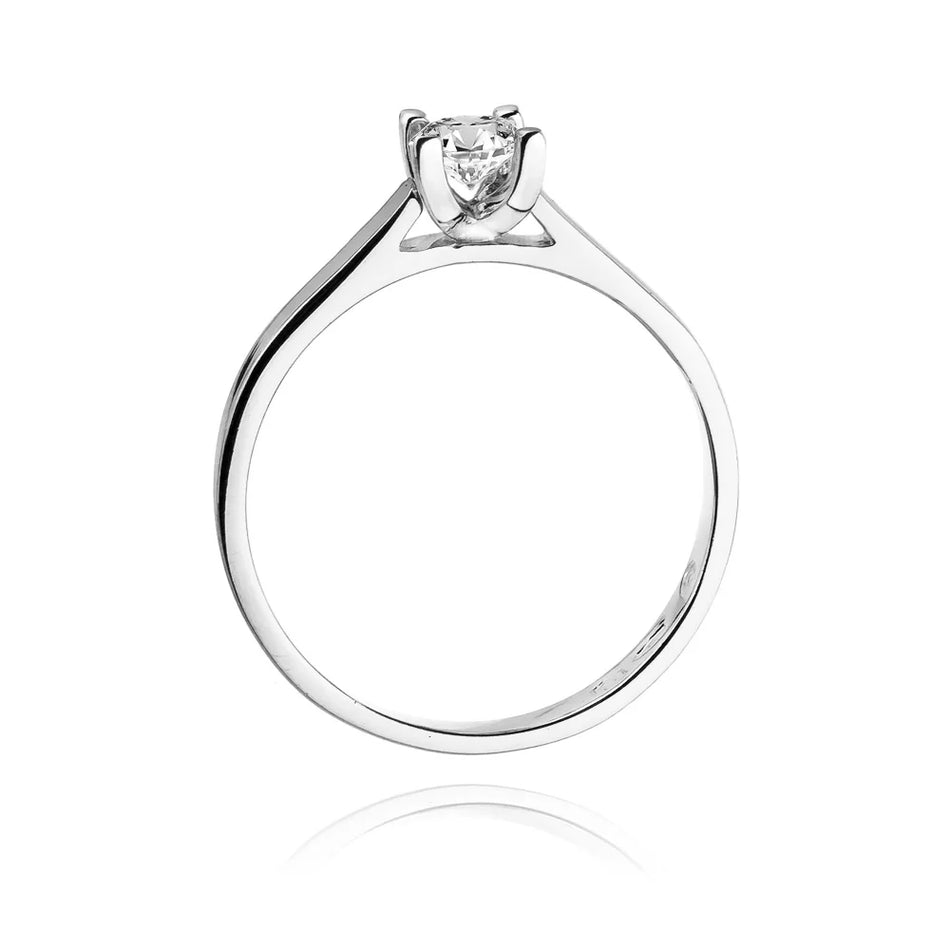 Gold Ring with 0.20ct Lab-diamond