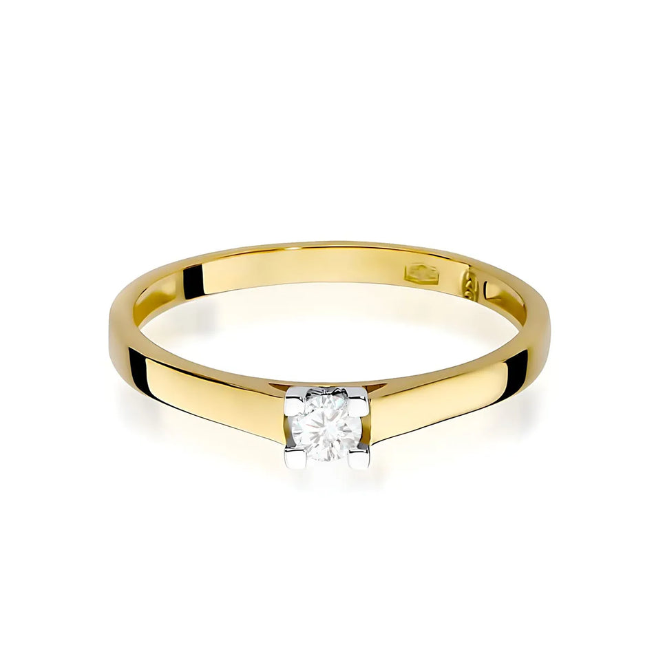 Gold Ring with 0.10ct Diamond
