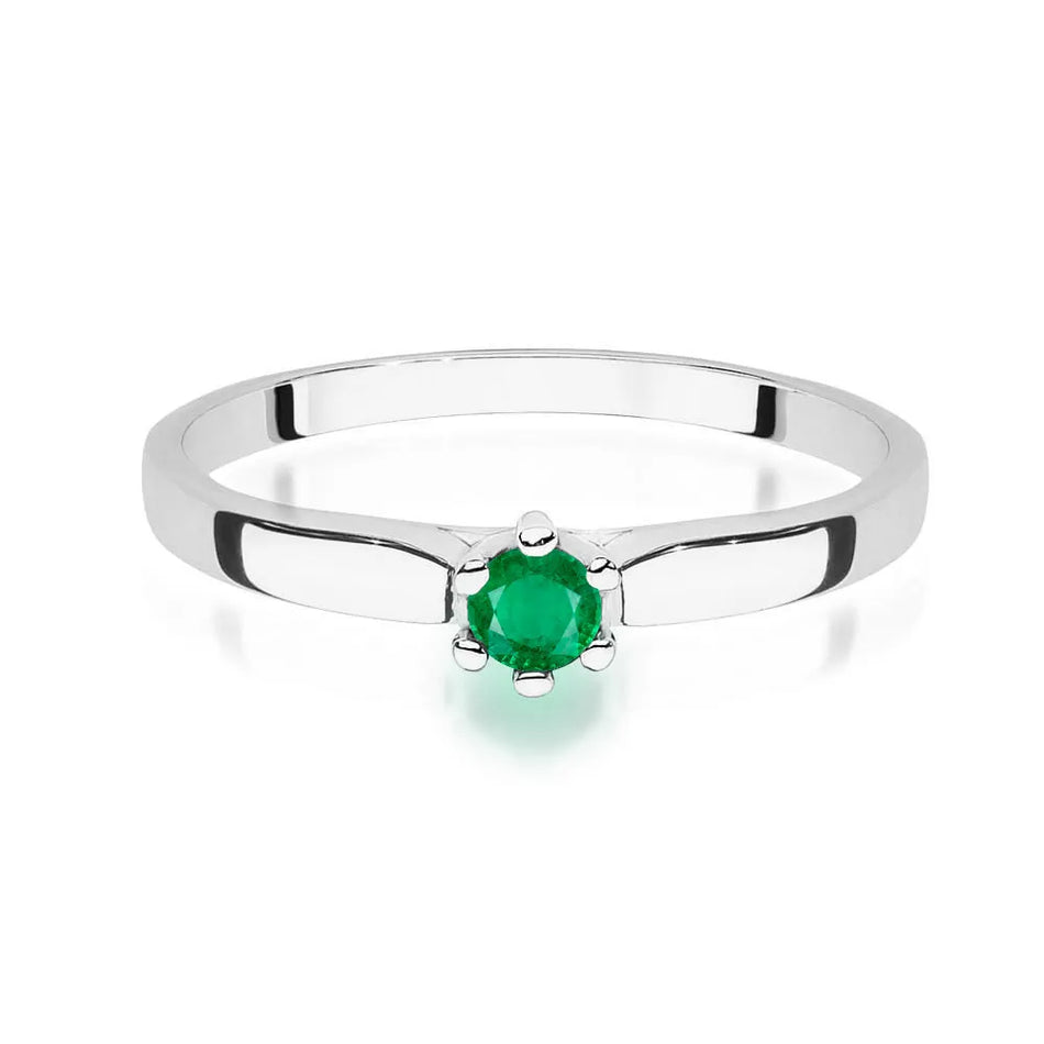 Gold Ring with 0.15ct Emerald