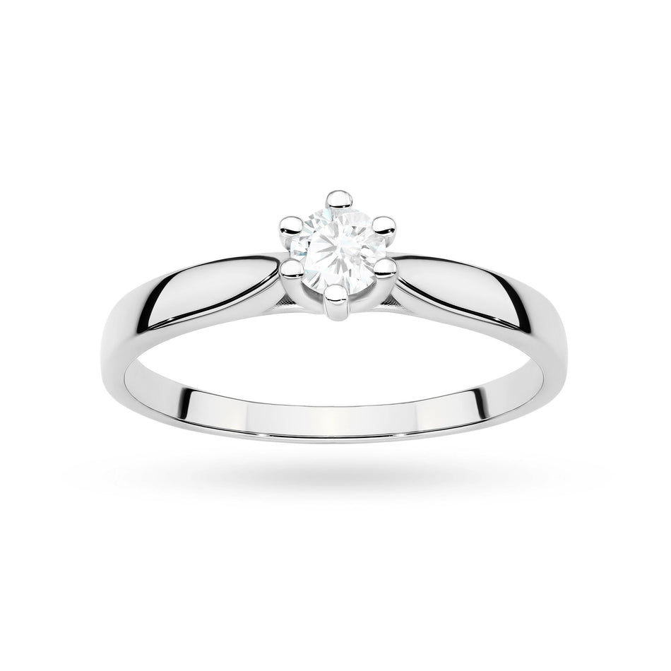 Gold Ring with 0.30ct Diamond