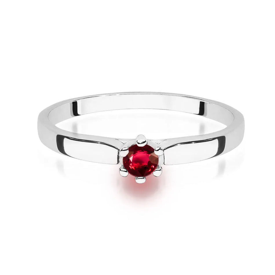 Gold Ring with 0.15ct Ruby