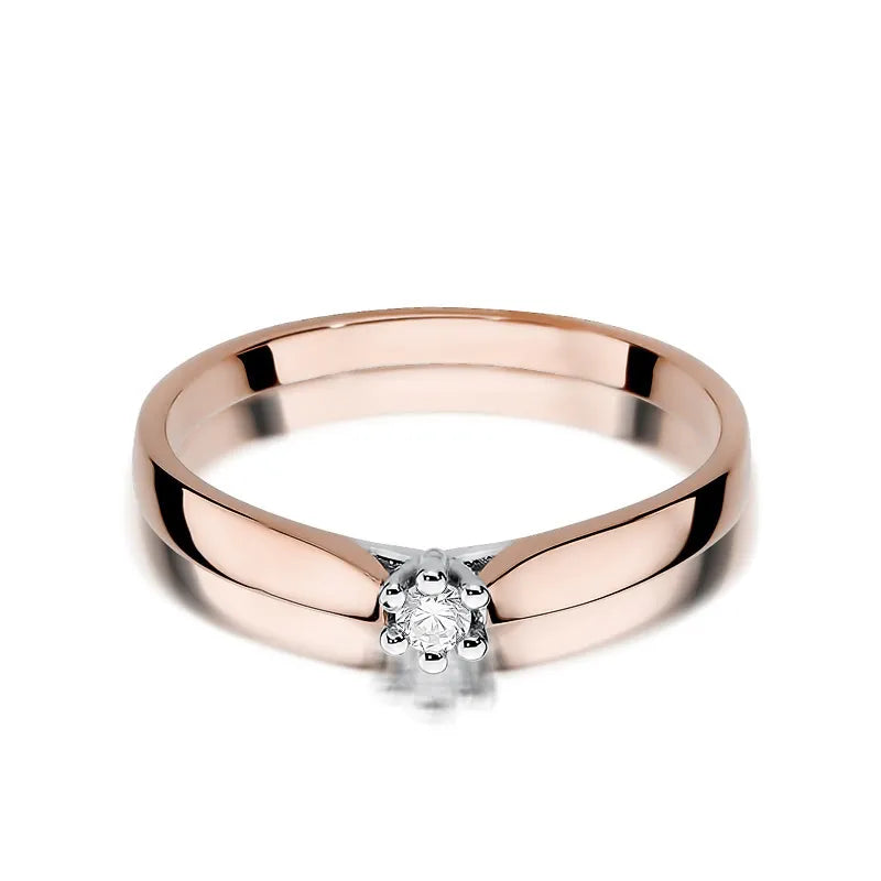 Gold Ring with 0.04ct Diamond