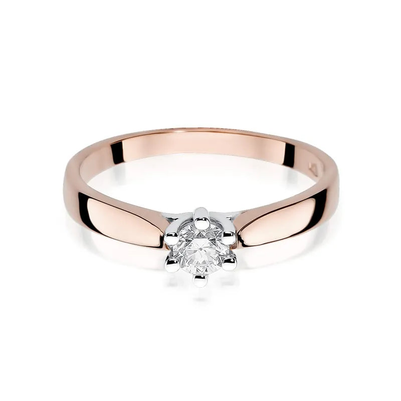 Gold Ring with 0.25ct Diamond