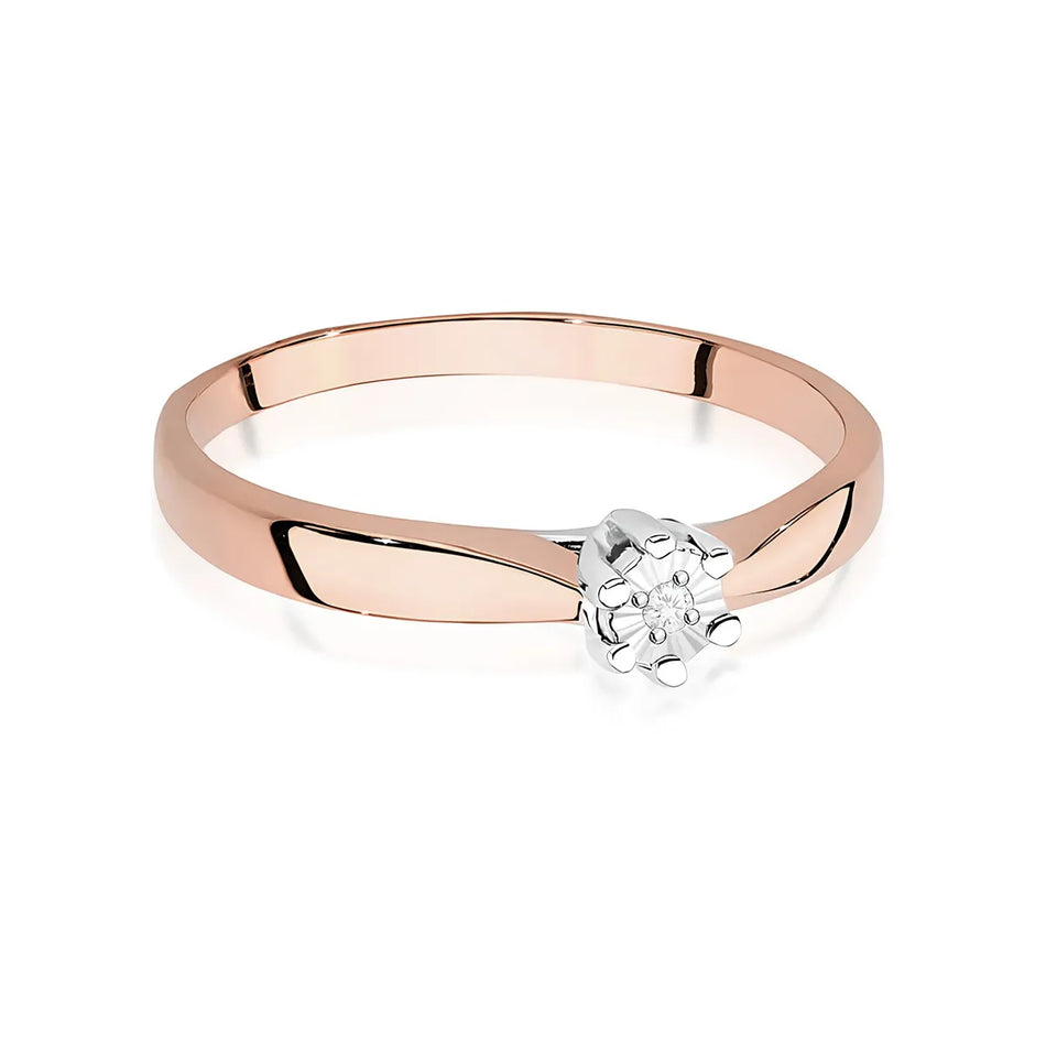 Gold Ring with 0.01ct Diamond
