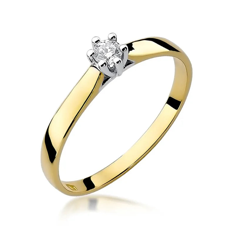 Gold Ring with 0.10ct Diamond
