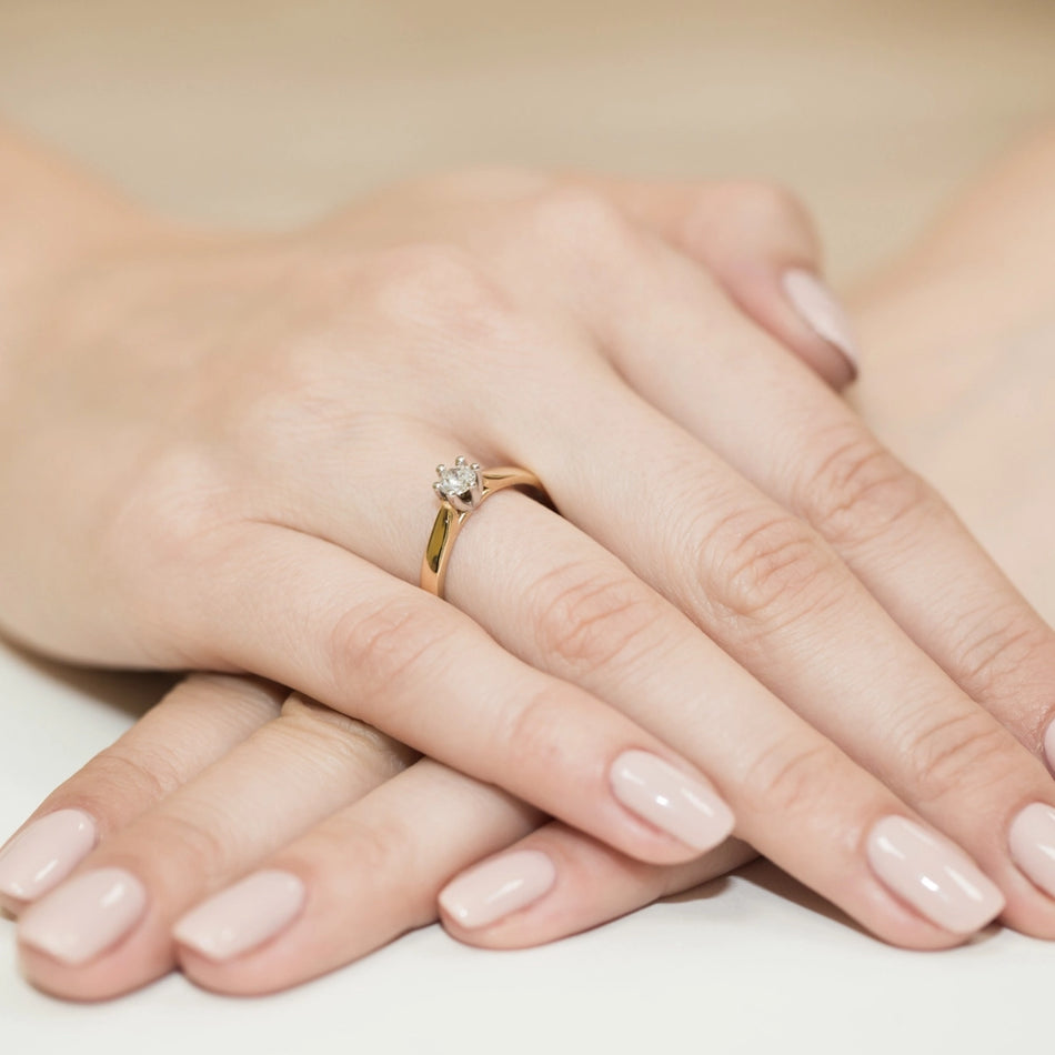 Gold Ring with 0.23ct Diamond