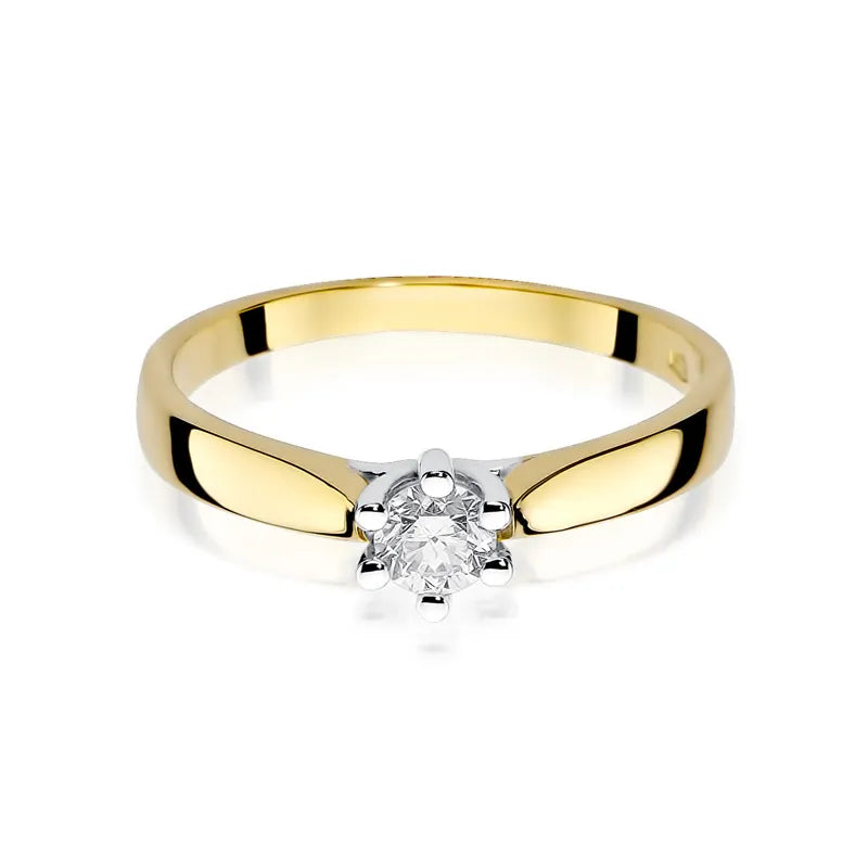 Gold Ring with 0.25ct Diamond