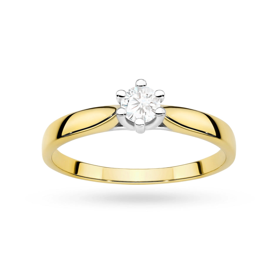 Gold Ring with 0.30ct Diamond