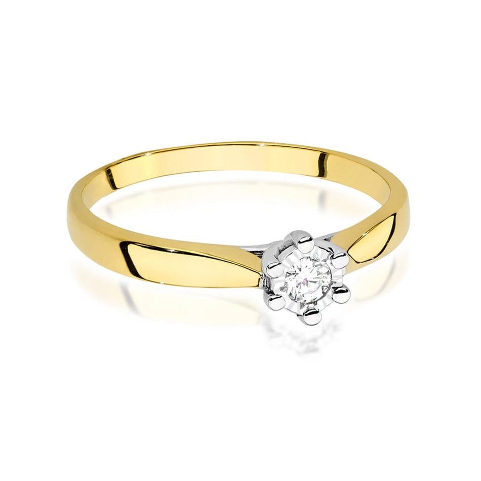 Gold Ring with 0.08ct Diamond