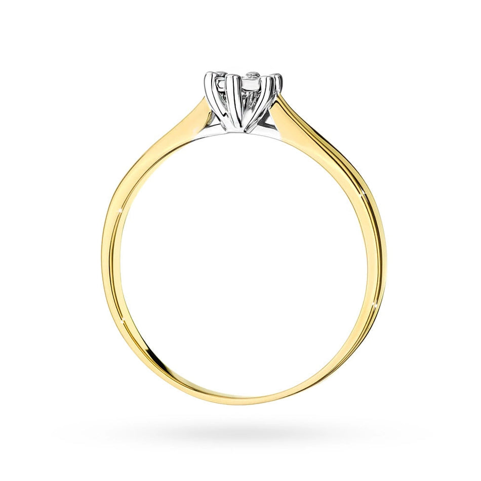 Gold Ring with 0.08ct Diamond