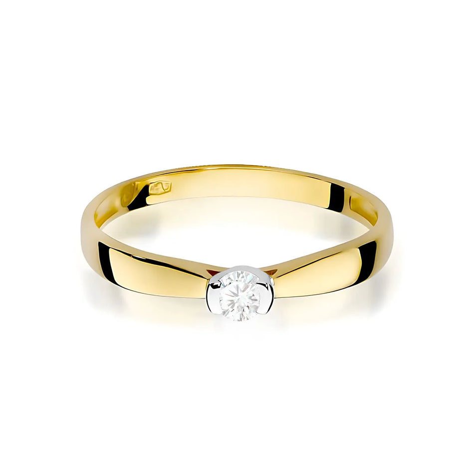 Gold Ring with 0.08ct Diamond