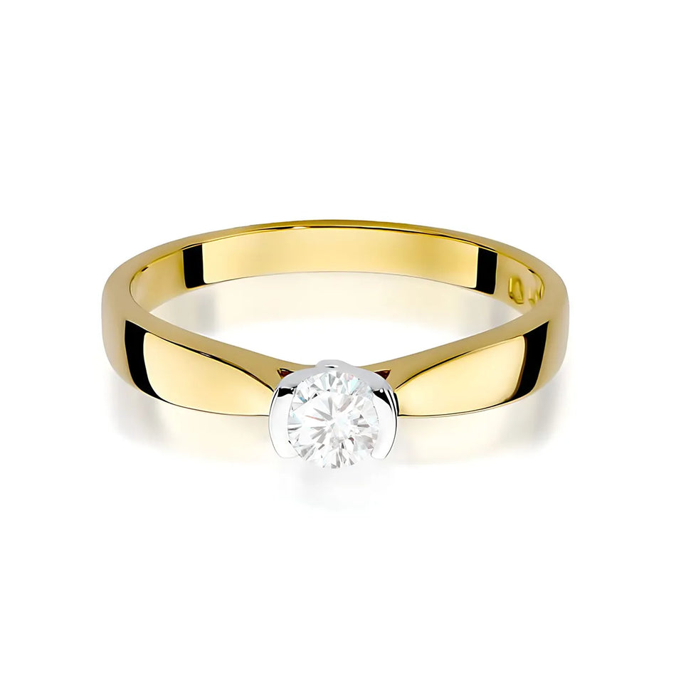 Gold Ring with 0.25ct Diamond