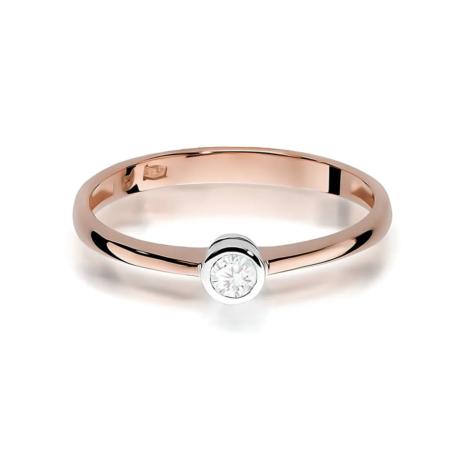 Gold Ring with 0.08ct Diamond