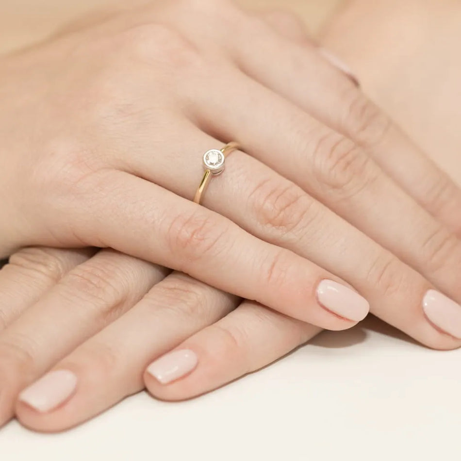 Gold Ring with 0.25ct Diamond