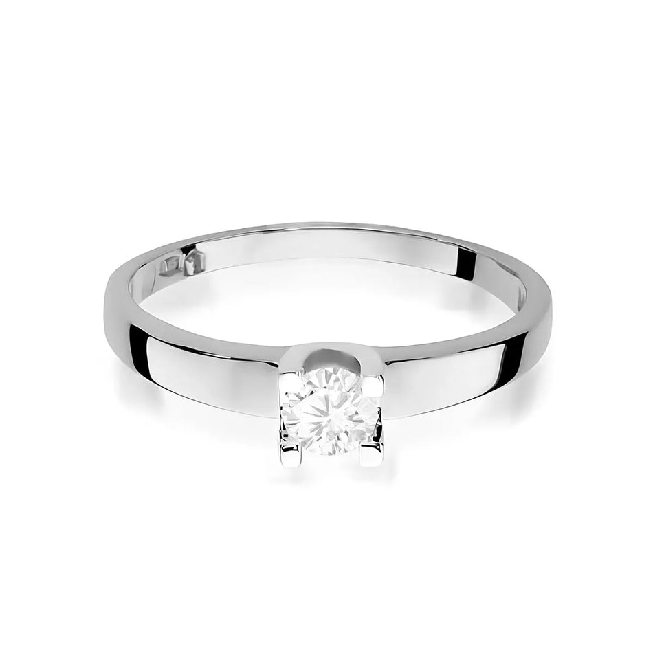 Gold Ring with 0.25ct Lab-diamond