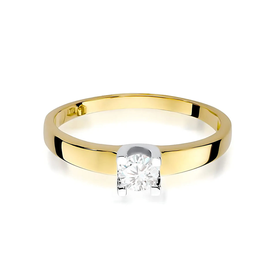 Gold Ring with 0.30ct Diamond