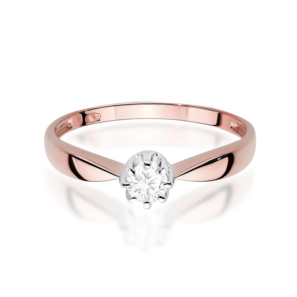 Gold Ring with 0.15ct Diamond