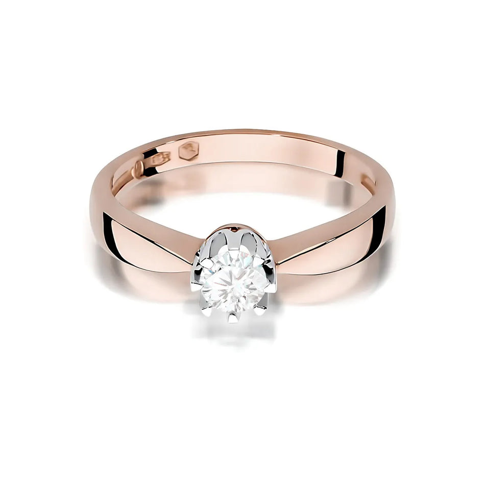 Gold Ring with 0.25ct Diamond