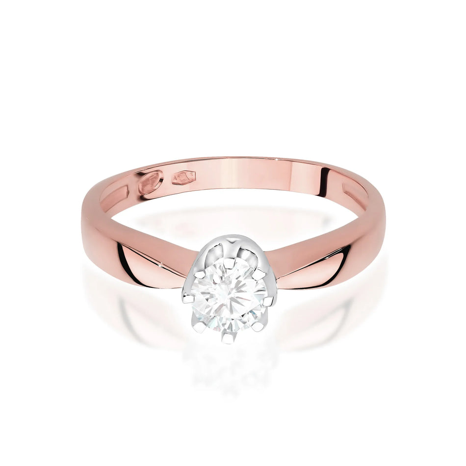 Gold Ring with 0.30ct Diamond