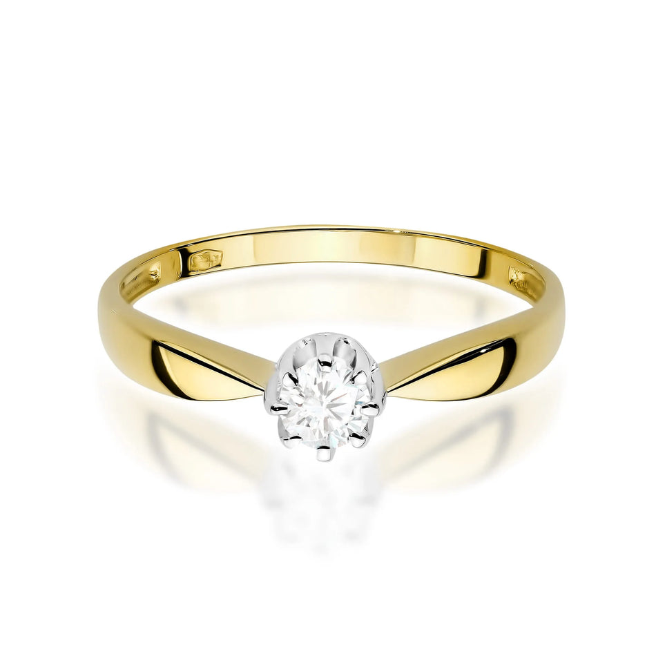 Gold Ring with 0.15ct Diamond