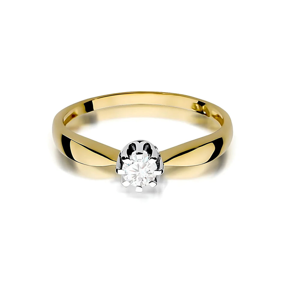 Gold Ring with 0.20ct Diamond