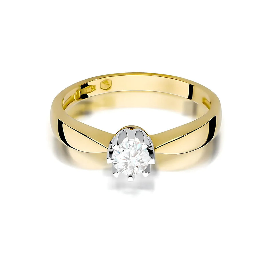 Gold Ring with 0.25ct Diamond