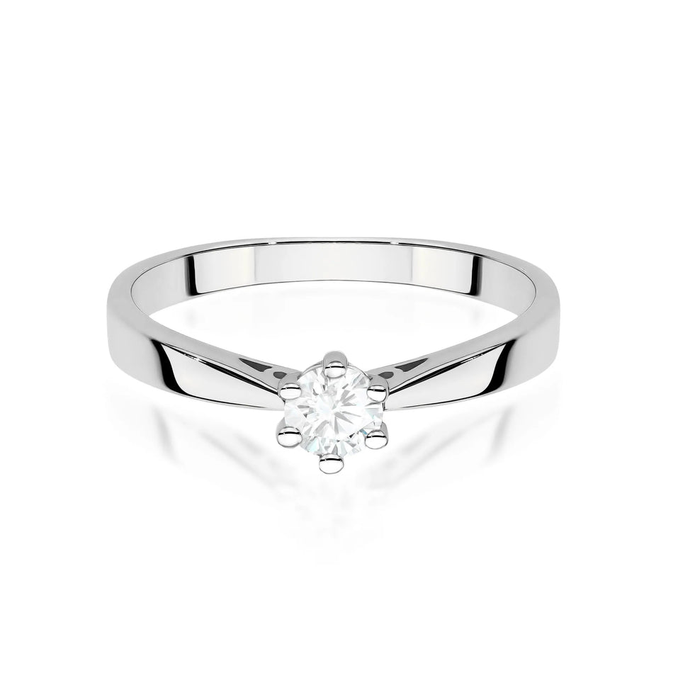 Gold Ring with 0.30ct Diamond