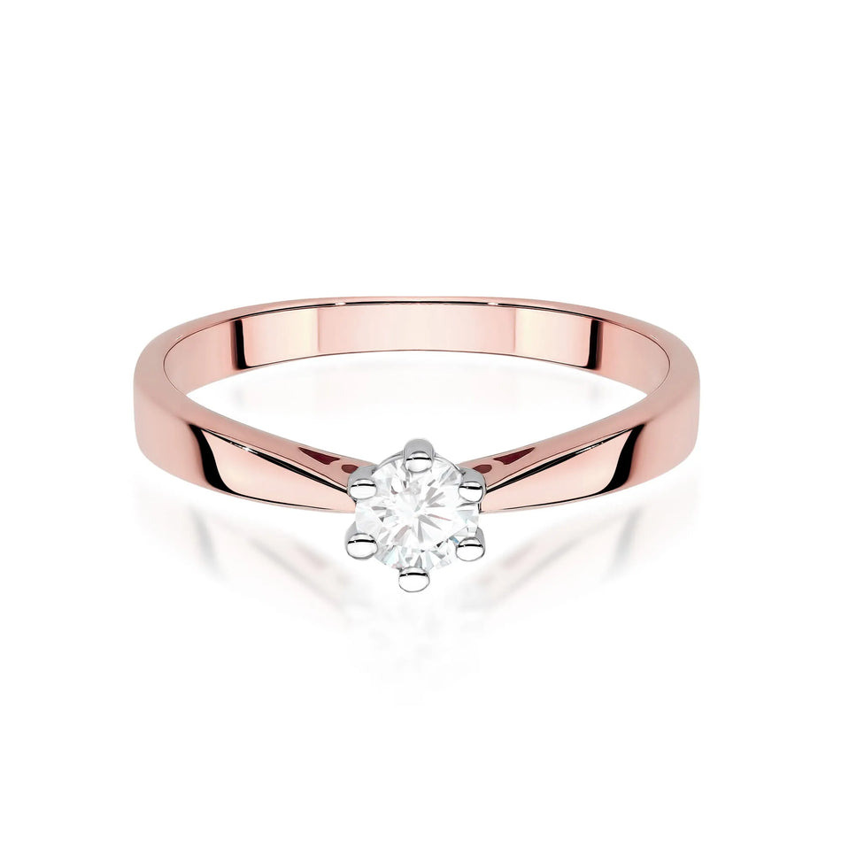 Gold Ring with 0.30ct Diamond