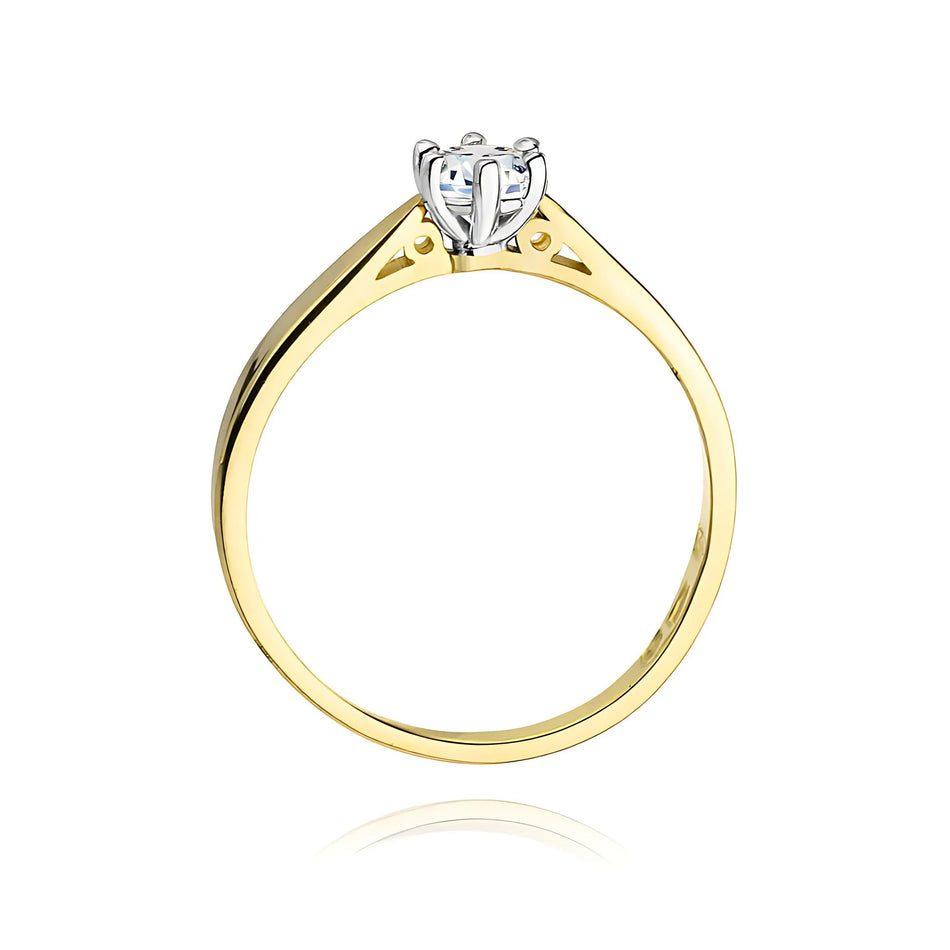 Gold Ring with 0.25ct Diamond