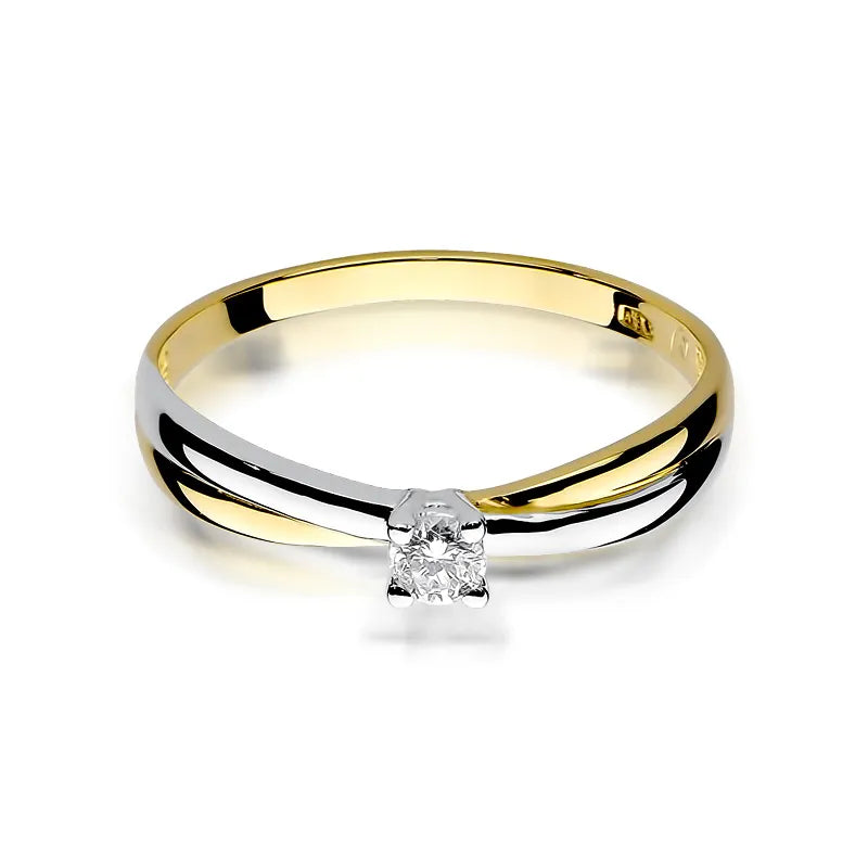 Gold Ring with 0.08ct Diamond