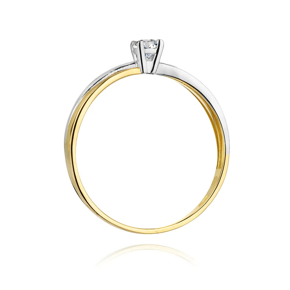 Gold Ring with 0.08ct Diamond