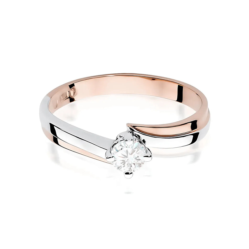Gold Ring with 0.30ct Diamond