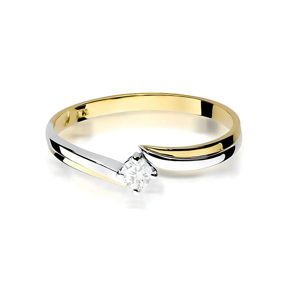 Gold Ring with 0.08ct Diamond