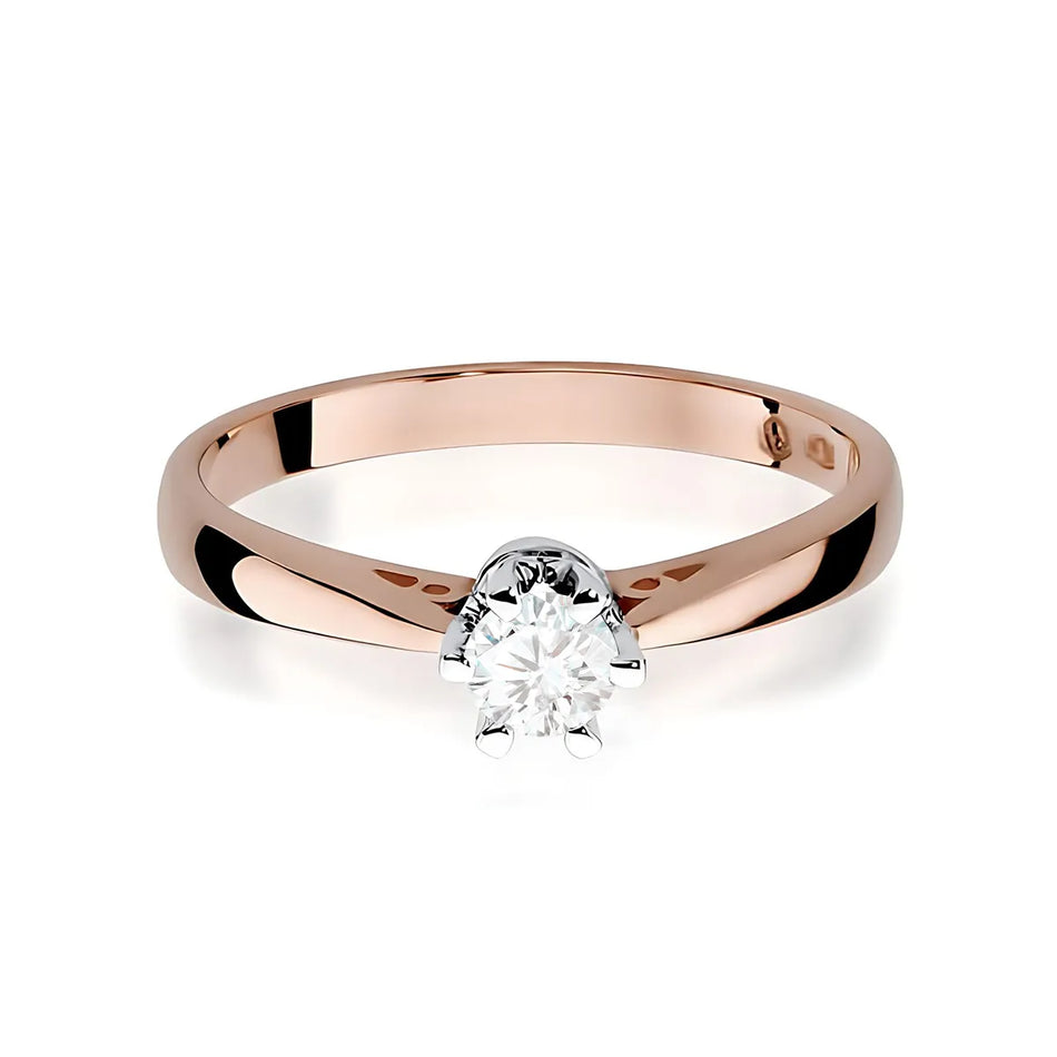 Gold Ring with 0.30ct Diamond