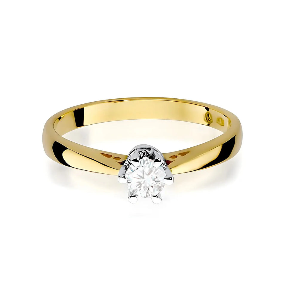 Gold Ring with 0.30ct Diamond
