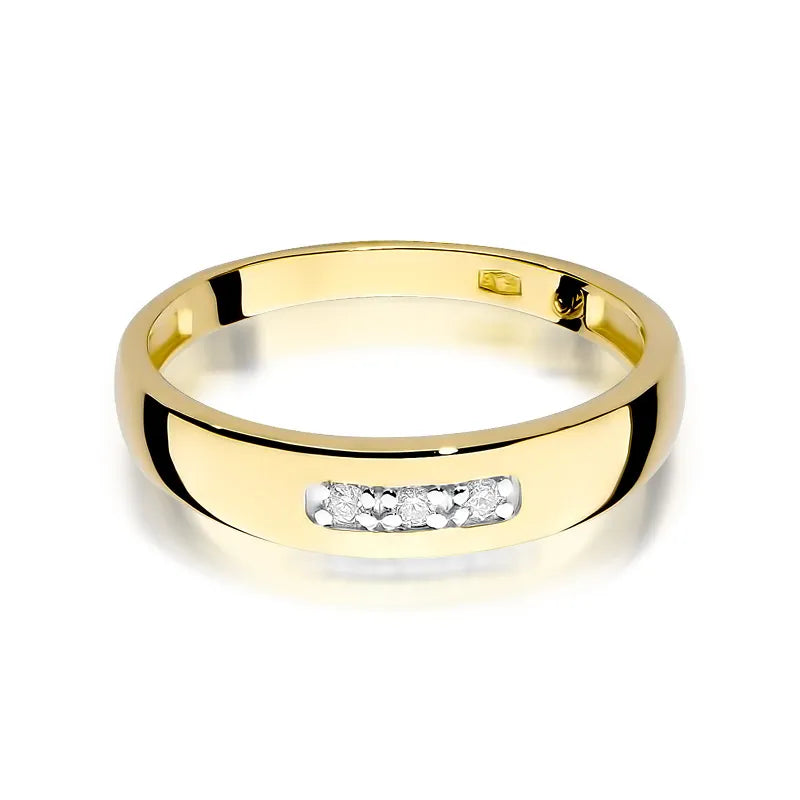 Gold Ring with 0.044ct Diamonds