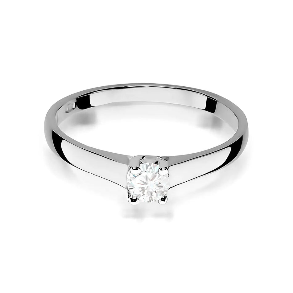 Zlatý prsten s diamantem 0,20 ct