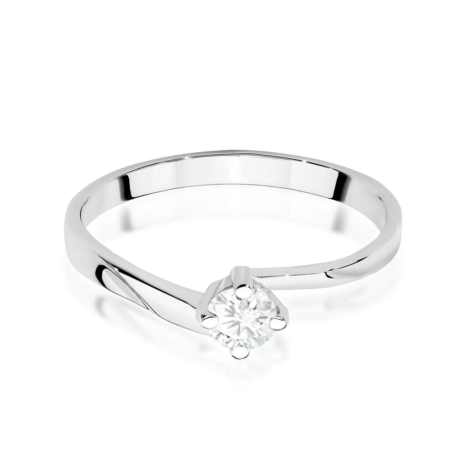 Gold Ring with 0.20ct Lab-diamond