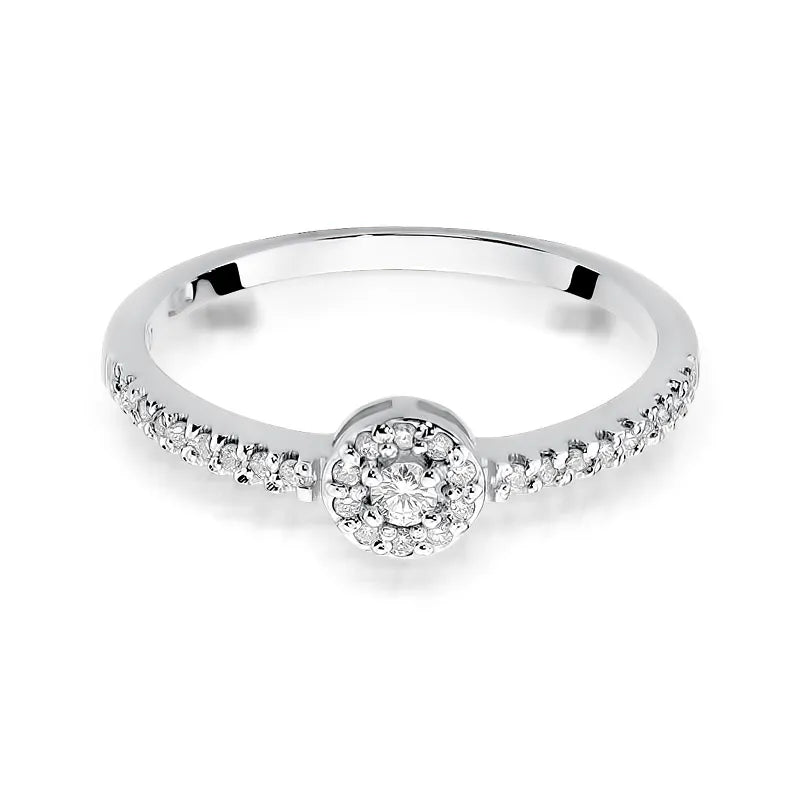 Gold Ring with 0.05ct and 0.14ct Diamonds