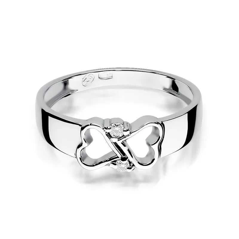 Gold Ring with 0.04ct Diamonds