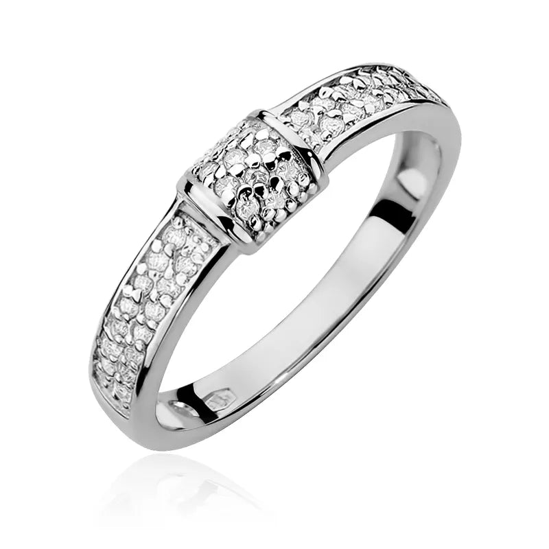 Zlatý prsten s 0,19ct diamanty