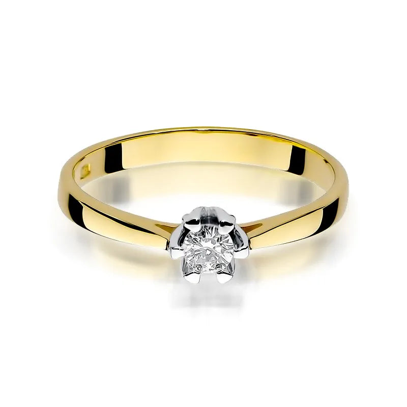 Gold Ring with 0.12ct Diamond