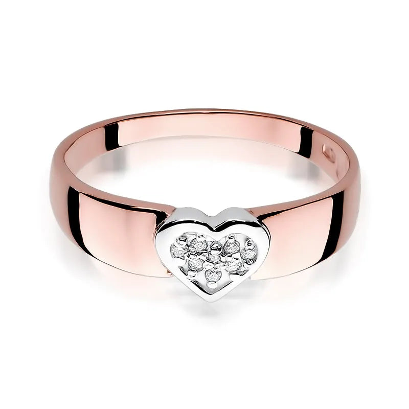 Gold Ring with 0.04ct Diamonds